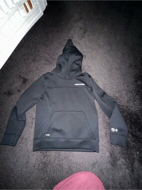 abercrombie kids Black Pullover Hoodie with Small Logo
